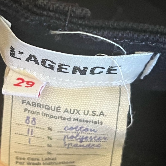 L'agence Black Denim Kailani Mermaid Jean Skirt Size 29 - Picture 10 of 12